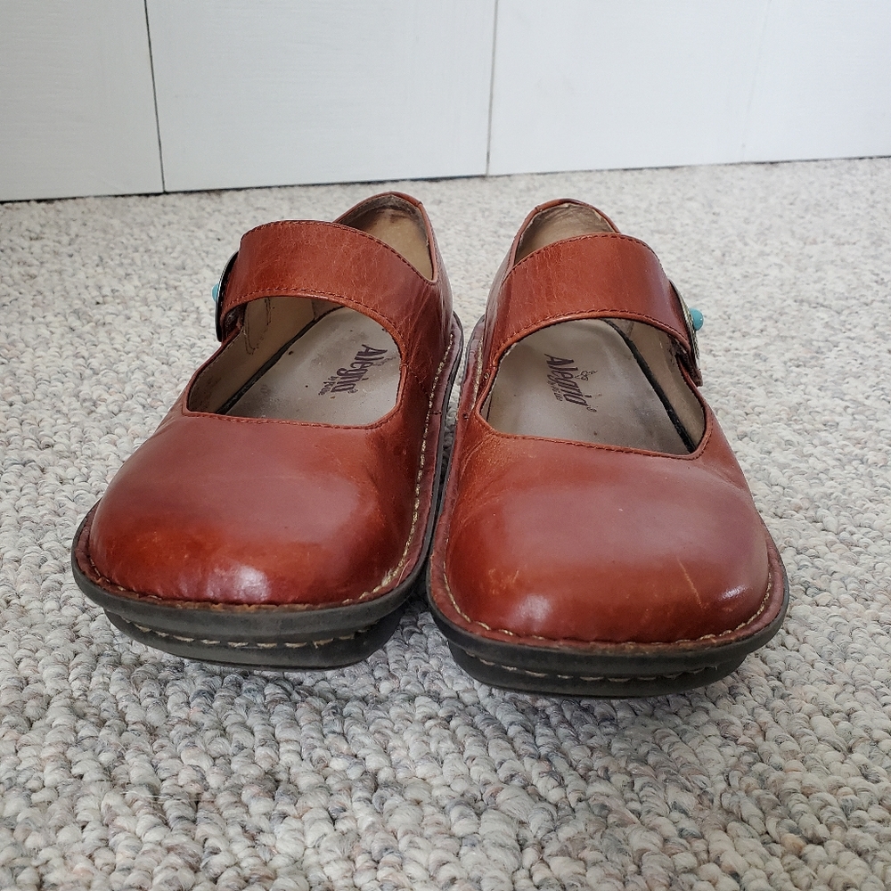ALEGRIA paloma Mary Jane shoes brown leather - Picture 2 of 11